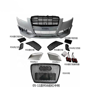 Kit Carrozzeria per <span class=keywords><strong>Audi</strong></span> <span class=keywords><strong>A6</strong></span> Anni 05-12 per Conversione in RS6, Griglia Paraurti Anteriore, Diffusore Posteriore, Terminali di Scarico, Accessori Auto, Parti per Tuning - Product Image 5