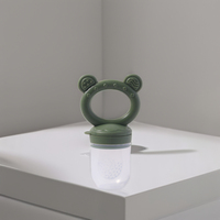 Nouvelle sucette écologique en silicone pour aliments pour bébés sans BPA avec impression de fruits frais pour les enfants de 0 à 12 mois