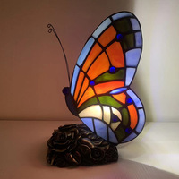Lampe de table papillon Seeky Style, petite veilleuse pour chambre à coucher