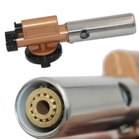 Pistolet à flamme portable pour BBQ, torche de soudage, flammes, pour Camping en plein air, pique-nique, randonnée, briquet, Mini tête de pulvérisateur à gaz, Butane