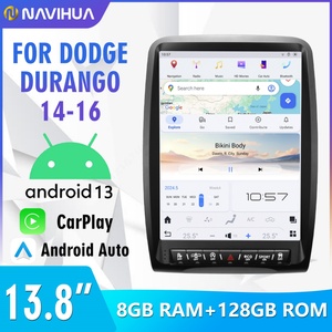 NaviHua 13.8'' Carplay Android 13 GPS Navigation Display Screen for Dodge Durango 2014-2016 Multimedia Video Player Head Unit - Product Image 2