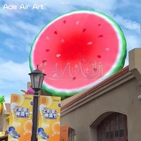 Meilleures ventes : Modèle de fruit gonflable géant en forme de pastèque pour décoration extérieure et publicité