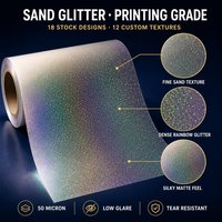 Film holographique auto-adhésif 50 microns, effet paillettes sable, en rouleau, pour l'industrie de l'impression et de l'emballage (vente en gros)