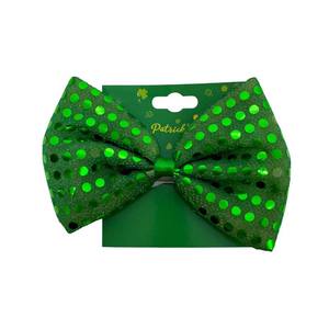 Diademas para el Día <span class=keywords><strong>de</strong></span> San <span class=keywords><strong>Patricio</strong></span>, Diadema con Lazo Grande Dorado y Verde, Diseño <span class=keywords><strong>de</strong></span> Trébol <span class=keywords><strong>de</strong></span> la Suerte, Diademas con Brillo, Adorno para el Cabello con Trébol Irlandés - Product Image 5