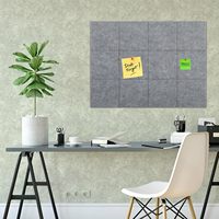Produit tendance : Panneaux muraux portables réutilisables pour la maison, autocollants insonorisants réutilisables en feutre, tableau d'affichage auto-adhésif