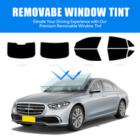 5 pièces en 1 ensemble, film teinté pour vitres de voiture solaire, film teinté pour vitres amovible pour Audi FORD, film pour vitres de voiture en carbone pré-découpé