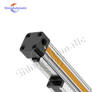 Silinder Tanpa Batang Standar OSP OST, Silinder Pneumatik Aksi Ganda, Piston Udara, Rel Geser Mekanis yang Dapat Disesuaikan, Silinder Rel Geser Bersambung Aluminium - Product Image 4