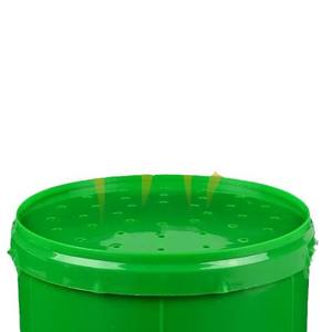 Seau en plastique pour vers de terre, conteneur d'appâts de pêche avec sangle de couvercle, boîte de rangement polyvalente de grande taille pour usage extérieur - Product Image 2