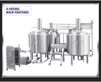 Système de brassage de bière commercial 8BBL 1000L 15HL, équipement de brasserie artisanale industrielle HGMC pour ligne de production
