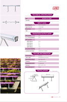 JK lampu tumbuh tanaman LED dalam ruangan, lampu tumbuh tanaman aluminium IP65 untuk kanopi tanaman 120W dengan PPE2.7 RJ11 Port Daisy Rantai LED