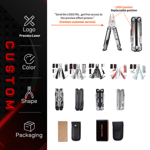 420 CNC kìm thép không gỉ Túi dao lưỡi Multitool cho nam giới EDC Túi cắm trại Screwdriver tập tin mở chai - Product Image 6