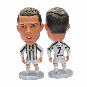 Mini Cartoon Soccer Stars Plastic Action Figures OEM Your Own Mini Figure Football Player Collection Figures Toy