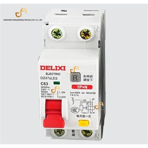 DELI-X RCCB RCBO dz47sles 1P + N 2P-4P 10a-63a 30mA đồng kích thước nhỏ tiết kiệm không gian dư hiện tại ngắt mạch - Product Image 2