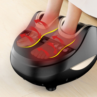Masseur de pieds électrique portable de réflexologie Shiatsu avec vibration, roulement, compression et contrôle du temps pour les pieds, les jambes et les mollets