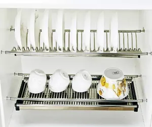 Stainless Steel Kitchen Storage <b>Dish</b> <b>Rack</b> Cabinet Dry <b>Dish</b> <b>Rack</b> <b>Dish</b> <b>Rack</b> Three Tiers Stainless Steel - Product Image 3