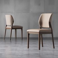 Nouvelle Chaise de Salle à Manger Mobile en Bois Massif, Style Italien Moderne, pour Restaurants et Bars Domestiques 2026