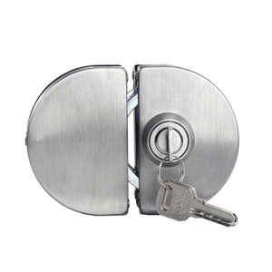 Modernes, langlebiges SUS 304 Edelstahl-Glastürschloss für Doppeltüren, ohne Bohren, Zentralverriegelung, Einzeltür-Schraubverschluss - Product Image 1