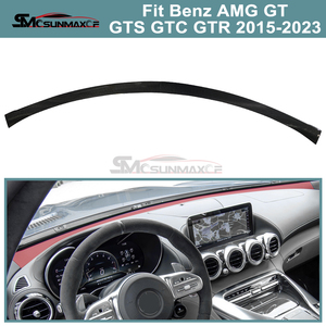 Pour Mercedes-Benz AMG GT GTS GTC GTR : Garniture de tableau de bord en fibre de carbone sèche Moon Bend 2015-2023, panneau de <span class=keywords><strong>pare</strong></span>-<span class=keywords><strong>brise</strong></span>, décoration intérieure sport - Product Image 1