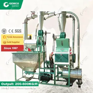 Integrated High Capacity Medium Engine Small Flour Mill Machine For Crushing Tapioca,Yam