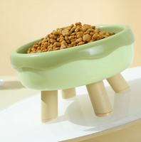 2 en 1 boîte de couleur personnalisée accessoires pour chats fournitures pour animaux de compagnie bol d'eau pour animaux de compagnie avec support bols et mangeoires pour chat chien animal de compagnie