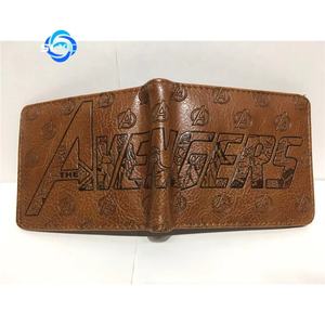 Monedero corto en relieve periférico de superhéroe para estudiantes, billetera de cuero con personalidad a la moda para hombres y mujeres, bolso para tarjetas en stock - Product Image 4
