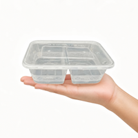 Boîte à lunch ZhiLu moderne, double compartiment, en PP, compatible micro-ondes, sans BPA, étanche, pour préparation de repas, recyclable