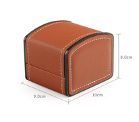 Boîte à montre en cuir PU de luxe vintage élégante classique de qualité supérieure, logo personnalisé, matériaux recyclés écologiques, anti-poussière, légère
