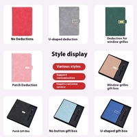 Cuadernos de Tapa Dura de Cuero A5 al por Mayor, Juegos de Regalo con Logotipo Personalizado, Libretas de Lujo para Oficina, Diario, Libretas para Tomar Notas en Reuniones, 100 Hojas