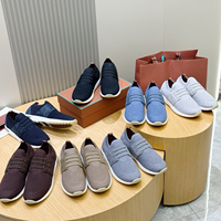 Baskets décontractées sportives pour hommes en cuir d'hiver, respirantes, en coton, à lacets plats, confortables, antidérapantes avec caractéristiques souples et durables