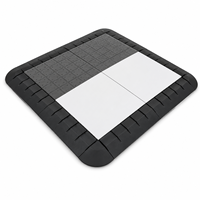 Kit de plateforme modulaire pour stand d'exposition automobile, dalles emboîtables sans outil pour stand d'exposition de voitures, système de plancher surélevé à installation rapide