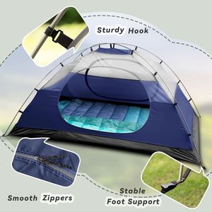 Carpa de Camping Ultraligera Plegable de Una Habitación, Impermeable para las Cuatro Estaciones, de Montaje Rápido y Automático, Marca OEM Oxford - Product Image 4