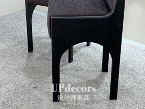 Scandinavian <b>Back</b> Barstool Black Solid Wooden Fabric Lounge Bar <b>Stool</b> Modern Bar High Chair <b>with</b> Solid Wood Frame - Product Image 5