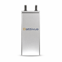 Battivus SA08 3.4V 11.05Ah NMC Pouch Cell 37.57Wh 345Wh/kg 5C Kontinu 8C Pulsa 3C Pengisian 700 Siklus VTOL UAV Daya Tahan Lama