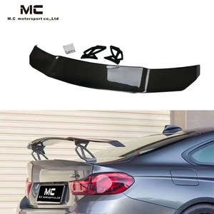 Pour BMW M2M3M4 F87 F82 F80 F83 fibre de carbone <span class=keywords><strong>GT</strong></span> Style grand becquet universel aileron arrière aile - Product Image 1