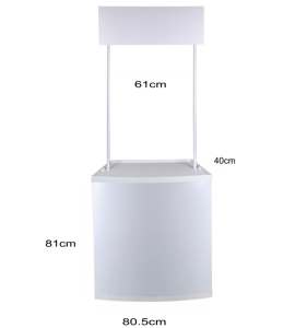 Mesa Portátil Moderna de PVC con Fácil Montaje para Stand de Publicidad y Promoción - Product Image 1