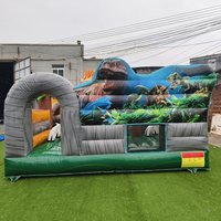 Château gonflable Yuedong avec toboggan et aire de jeux extérieure double pour parc forestier