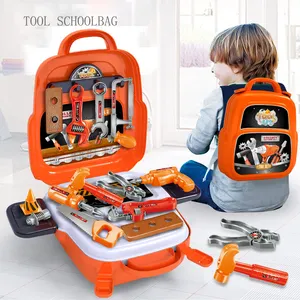 Kinder Toolbox Engineer Simulation Reparatur werkzeuge Pretend Toy Elektro bohrer Schrauben dreher Tool Kit Spiel Toy Box Set für Kinder