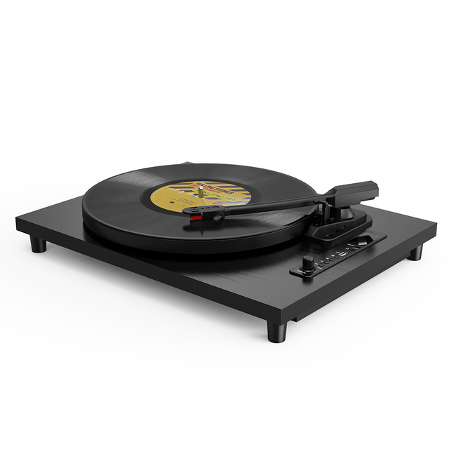 Vintage Turntable With Pitch Dj Turntable Vinyl Record Player Flight Case Dust Cover Slip Mat Turntable Player