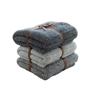 床上用品针织毯子柔软夏季毯子为北欧市场，流行灰色