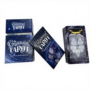 Baraja de Cartas del Tarot de la Constelación con Guía, Tema Espacial, Papel Ecológico, Diseño de Caja Azul - Product Image 3