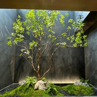Maison et club utilisant un faux bois naturel réaliste pieds verts arbre artificiel pour la décoration paysagère