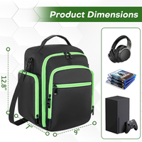 Étui de transport pour console, sac de rangement protecteur avec plusieurs poches pour manettes, sac de voyage portable pour console