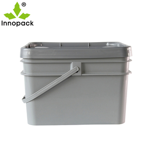 Cubo de almacenamiento Rectangular multifuncional de 20L, PP de grado alimenticio, precio al por mayor, soporte de impresión, cubo de plástico de 20KG con tapa - Product Image 3