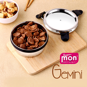 Contenedor de Alimentos de Acero Inoxidable Anax Gemini, Diseño Moderno, 350 ml, Hermético, a Prueba de Humedad, con Tapa de Cierre a Presión para Mantener la Frescura - Product Image 1