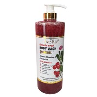 Gel Douche Exfoliant au Café Jaune Carotte et Gingembre, Parfum Longue Durée, Hydratant et Nettoyant Doux, 1000ml