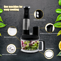 Mixeur plongeant électrique tout-en-un 1500W, 6 en 1, multifonctionnel, pour la cuisine et la maison