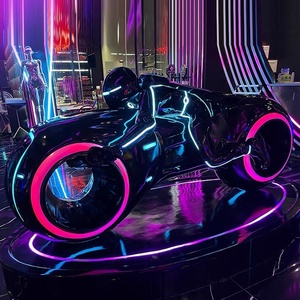 Ktv Bar Livehouse Tavern Restaurant Grande Décoration Lumineuse De Sculpture De Moto Décoration De Course Dynamique avec Lumière - Product Image 4