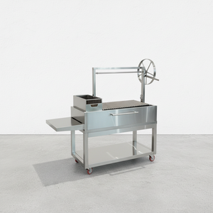 Barbecue au charbon de bois en acier inoxydable robuste, barbecue commercial pour restaurant, jardin, terrasse - Product Image 1