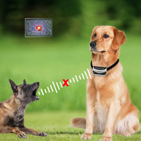 Einstellbares Anti-Bell-Halsband für Hunde mit Ton-, Vibrations- und Statischer Schockfunktion, Wiederaufladbarer Akku, Multifunktionales Trainingsgerät