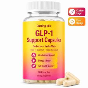 Cápsulas de Apoyo a GLP-1 de Marca Privada OEM con Berberina, Cromo, 5-HTP, Yerba Mate y FOS para el Bienestar Metabólico y Digestivo, 60 Unidades - Product Image 1
